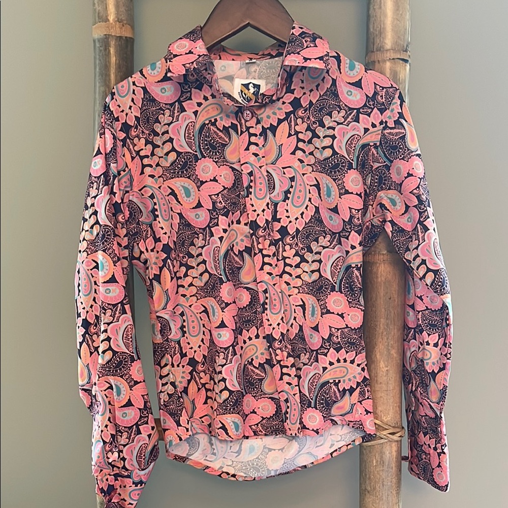 Pink Paisley Long Sleeve Shirt